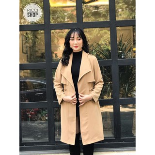 Áo khoác dáng dài RÚT DÂY EO