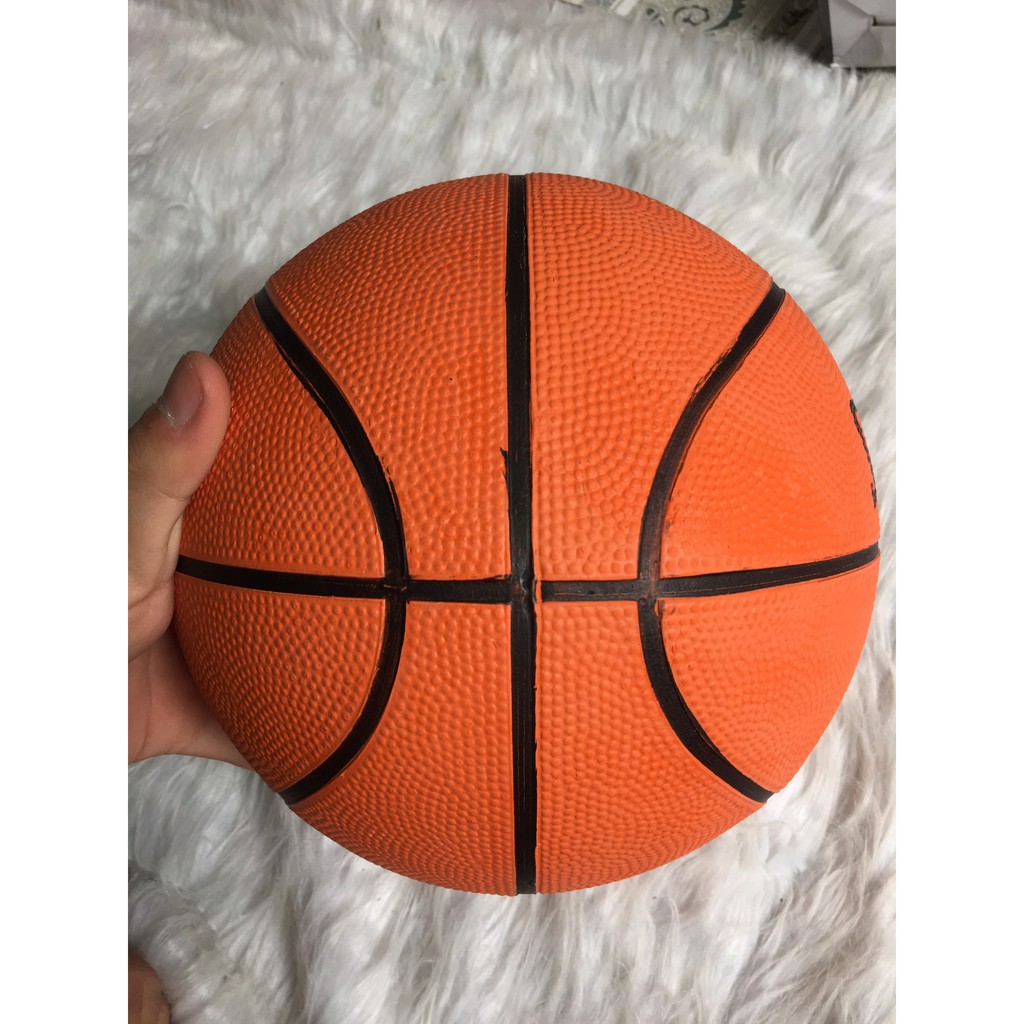 Quả Bóng Rổ Spalding Cao Su Cao Cấp (Free Ship) Size 5_6_7 Phù Hợp Sân Bóng Rổ Ngoài Trời_Tặng Kèm Kim + Lưới Đi Kèm