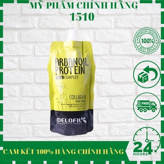Túi hấp tóc, ủ tóc delofil arganoil protein colagen phục hồi dưỡng ẩm túi 500ml
