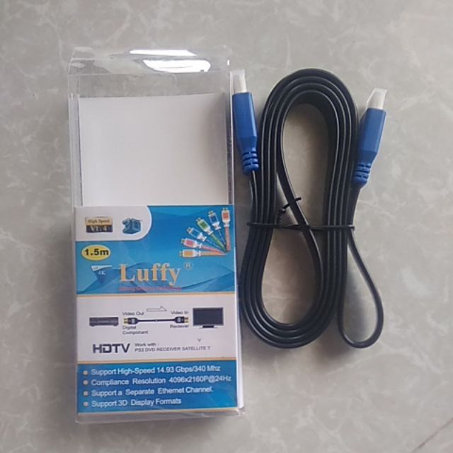 Combo đầu thu LTP 1306 kèm dây HDMI 1,5m Luffy xịn , và angten kèm 12 m dây