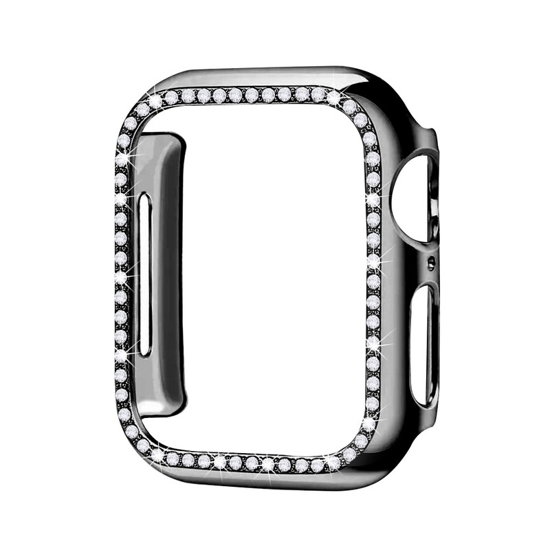 Ốp Viền Kim Cương Bảo Vệ Đồng Hồ Thông Minh Apple Watch Series Se 6 5 4 3 2 1 38mm 44mm