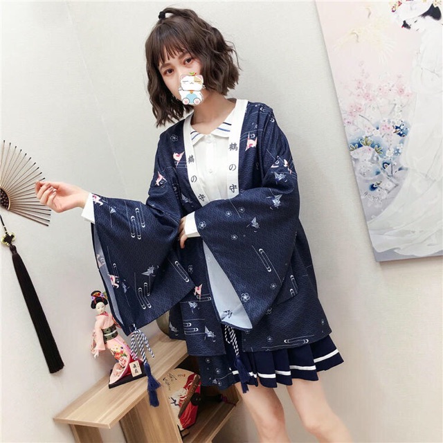 [Order] YAS0517-Áo haori Nhật Bản in hạc giấy | BigBuy360 - bigbuy360.vn