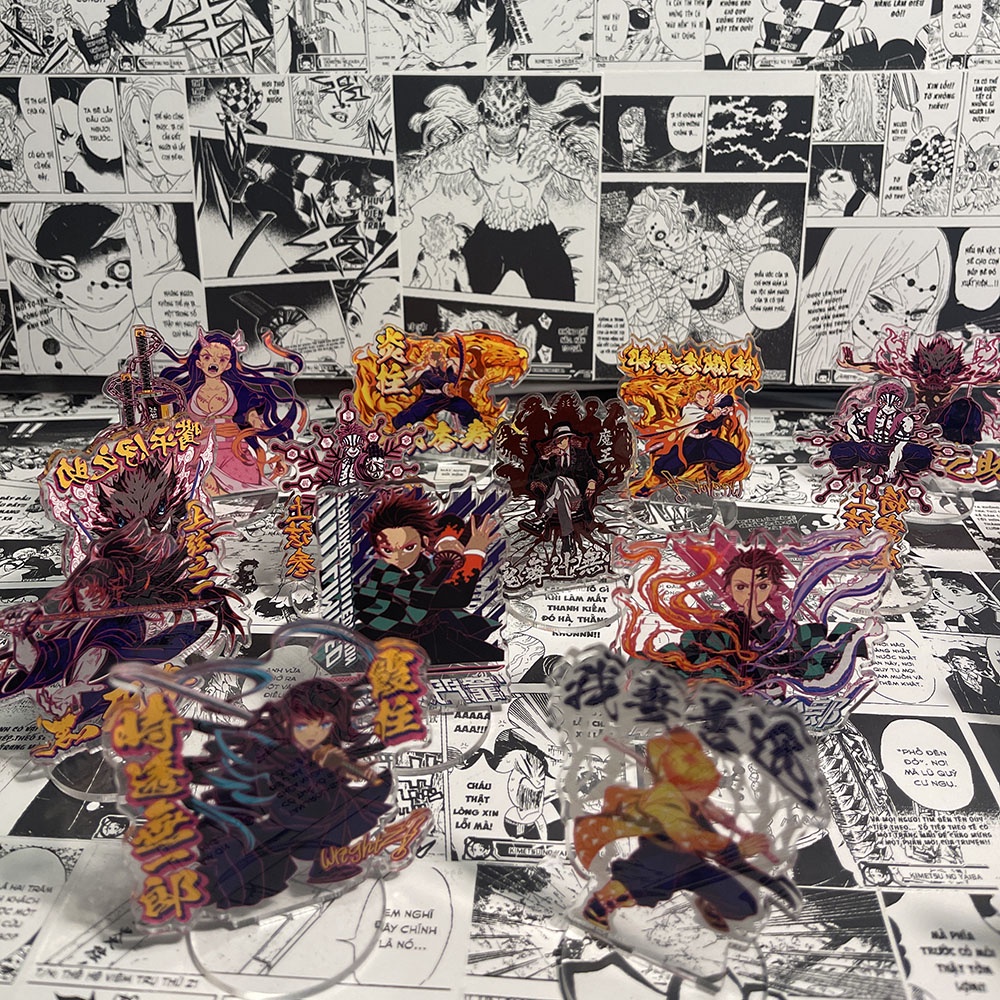 Tranh dán tường poster anime manga Kimetsu no Yaiba, Demon Slayer, Tokyo Revenger, Jujutsu Kaisen, One Piece...10x15 cm