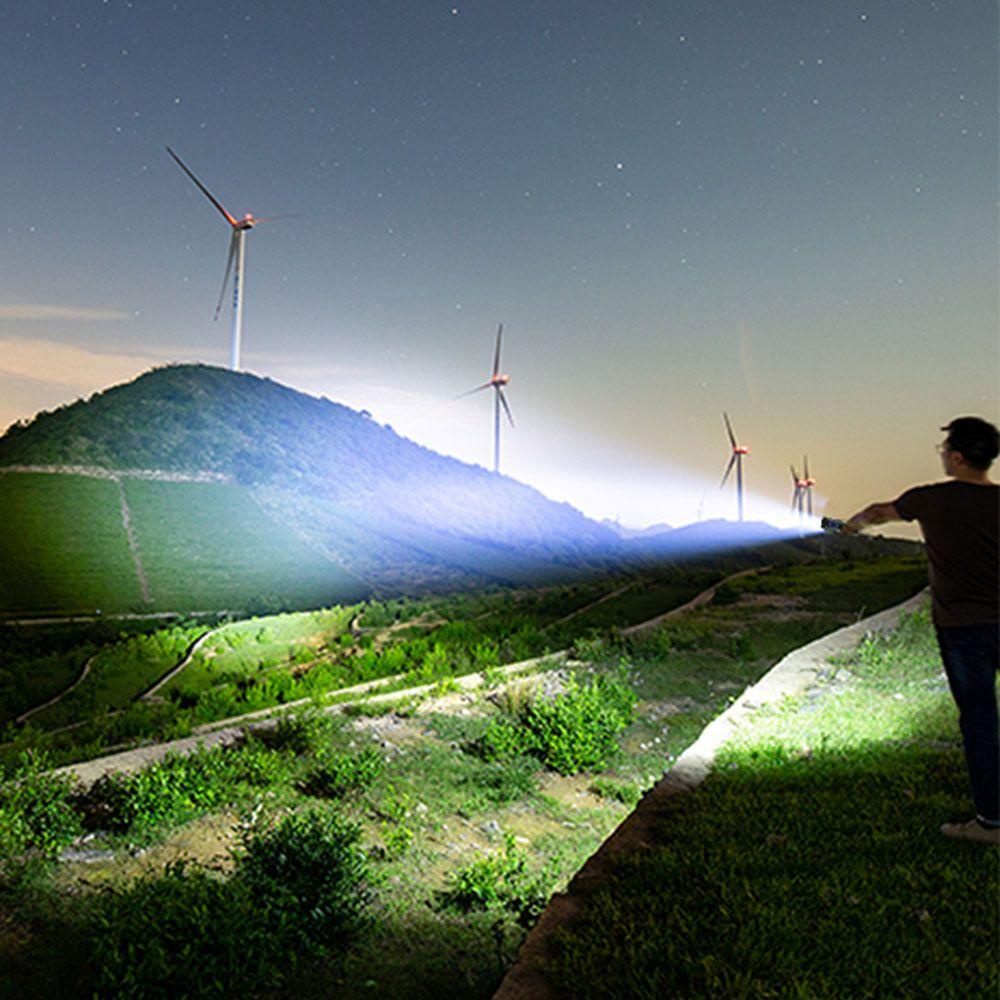 Đèn Pin Xhp70 LED Siêu Sáng Có Màn Hình Hiển Thị Tiện Dụng