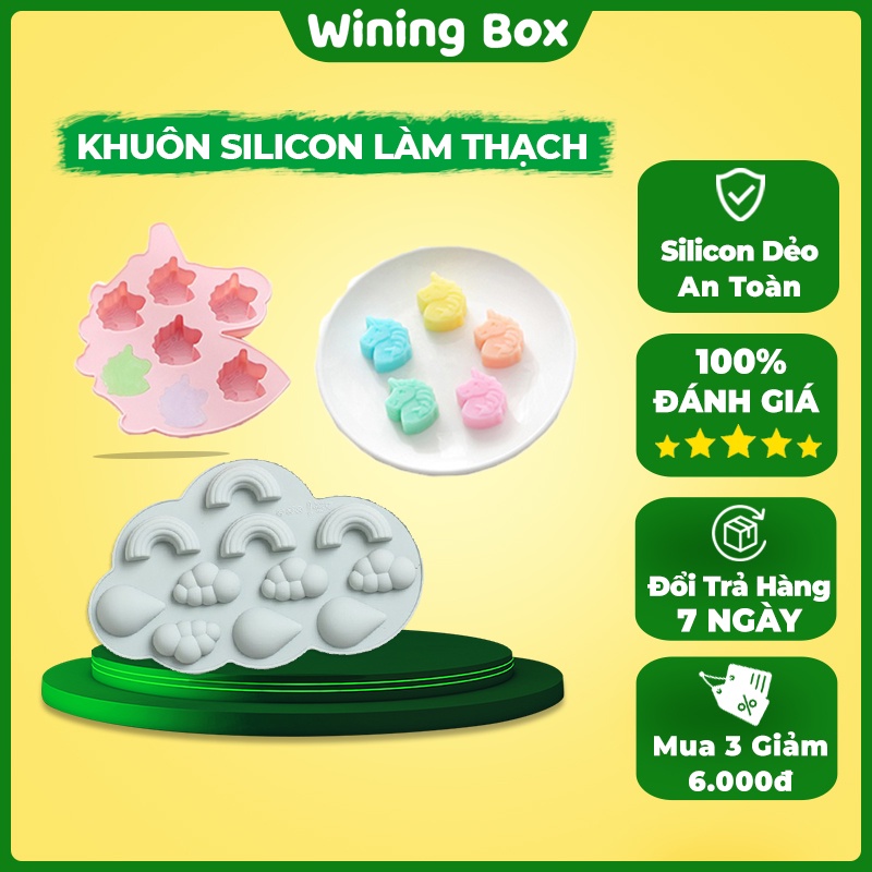 Khuôn Silicon Làm Thạch , Kẹo Cho Bé , Nhựa PP An ToànMẫu Hot 2021 Winingbox