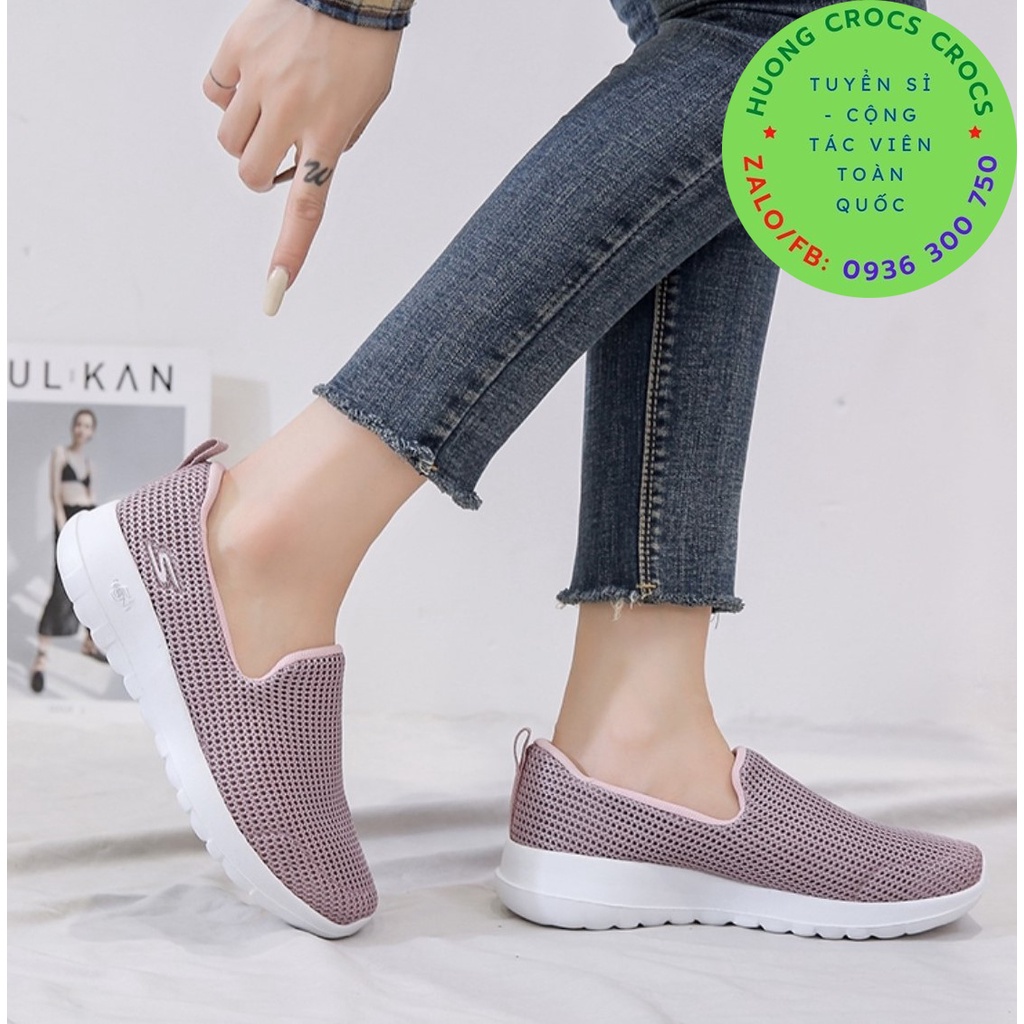 GIÀY THỂ THAO SKECHERS GOWALK JOY CHO NỮ MÀU HỒNG RUỐC