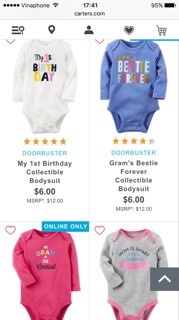 Freeship 99k TQ_Set 4c body dài tay Carter's