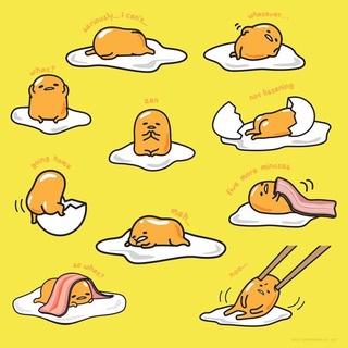 Stickers/ Hình dán GUDETAMA- trứng lười(combo10-60 stickes)