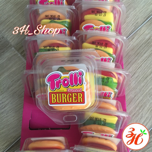 Kẹo dẻo hamburger Trolli 50g date T7/23 Mỹ