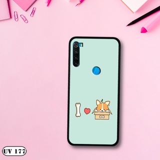 Ốp lưng  Xiaomi Redmi Note 8 - Lưng nhám viền dẻo in 2D