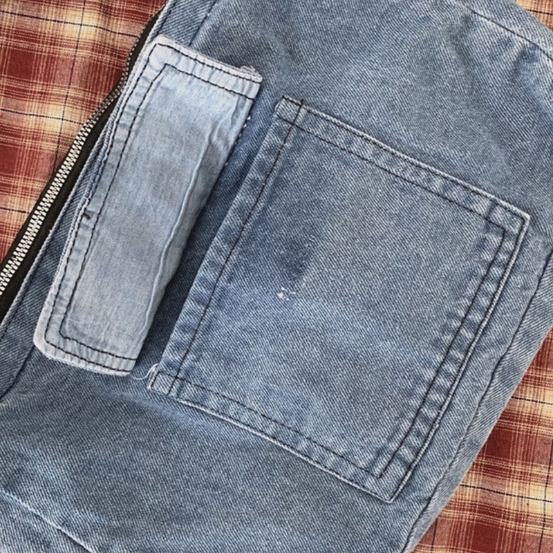 Túi Xách Denim Đeo Chéo Phong Cách Retro Thời Trang Cho Nữ