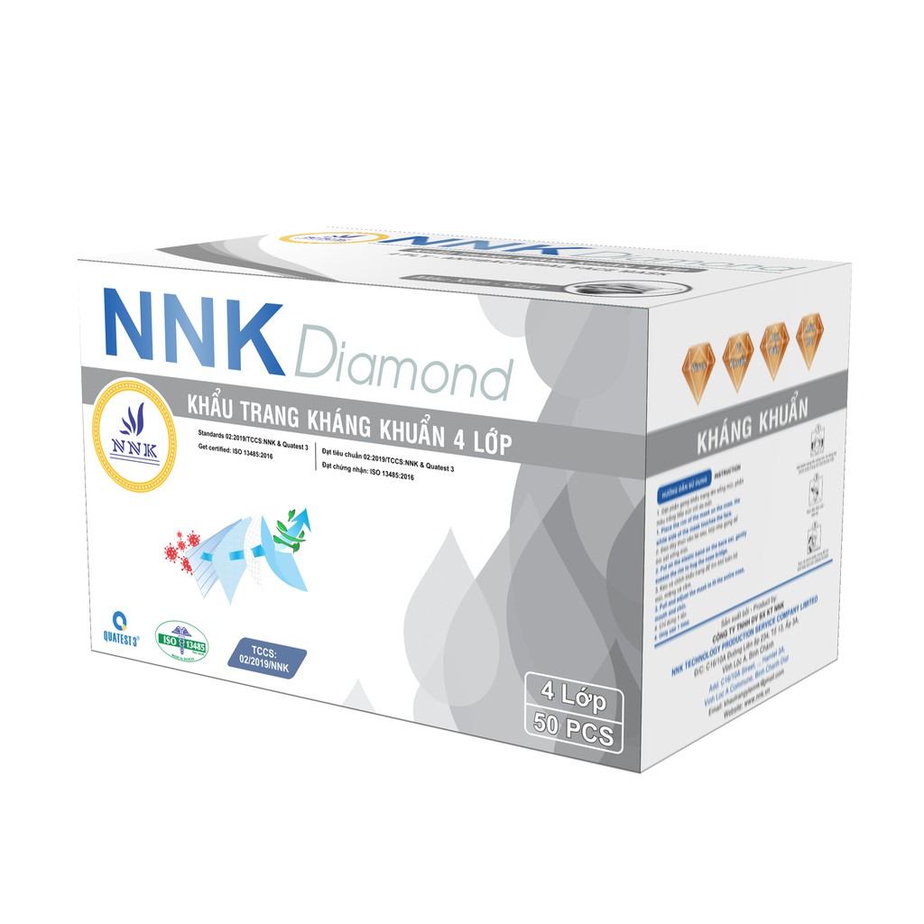 Khẩu trang cao cấp NNK DIAMOND  - 4 lớp