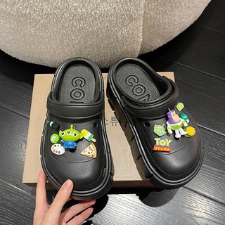 (Tặng kèm sticker) Dép sục Crocs đế cao 7cm