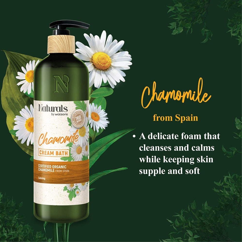 Sữa Tắm Naturals By Watsons True Natural Chamomile Chiết Xuất Hoa Cúc 490ml