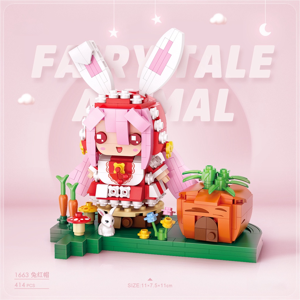 Bộ đồ chơi lắp ghép mô hình nhà búp bê cổ tích