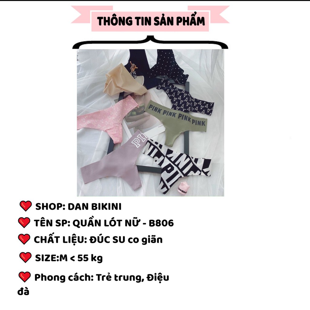Quần Lót Nữ Lọt Khe ❤️FREESHIP❤️ Quần Lót Lọt Khe đúc su co giãn mềm mại thiết kế không đường may mã B806 | BigBuy360 - bigbuy360.vn