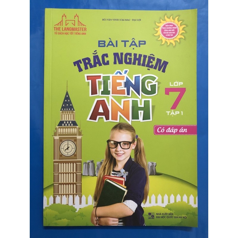 Sách - Bài tập trắc nghiệm tiếng anh lớp 7 (Combo 2 tập)