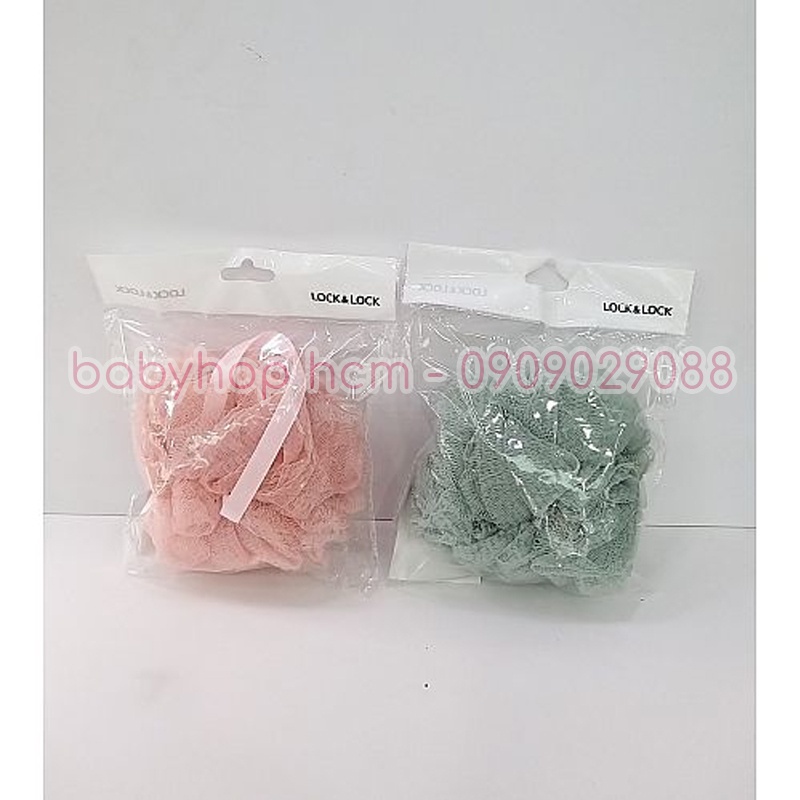 Bông tắm tạo bọt Lock&Lock mềm mại LBW330 2 màu pastel - BABYHOPSG