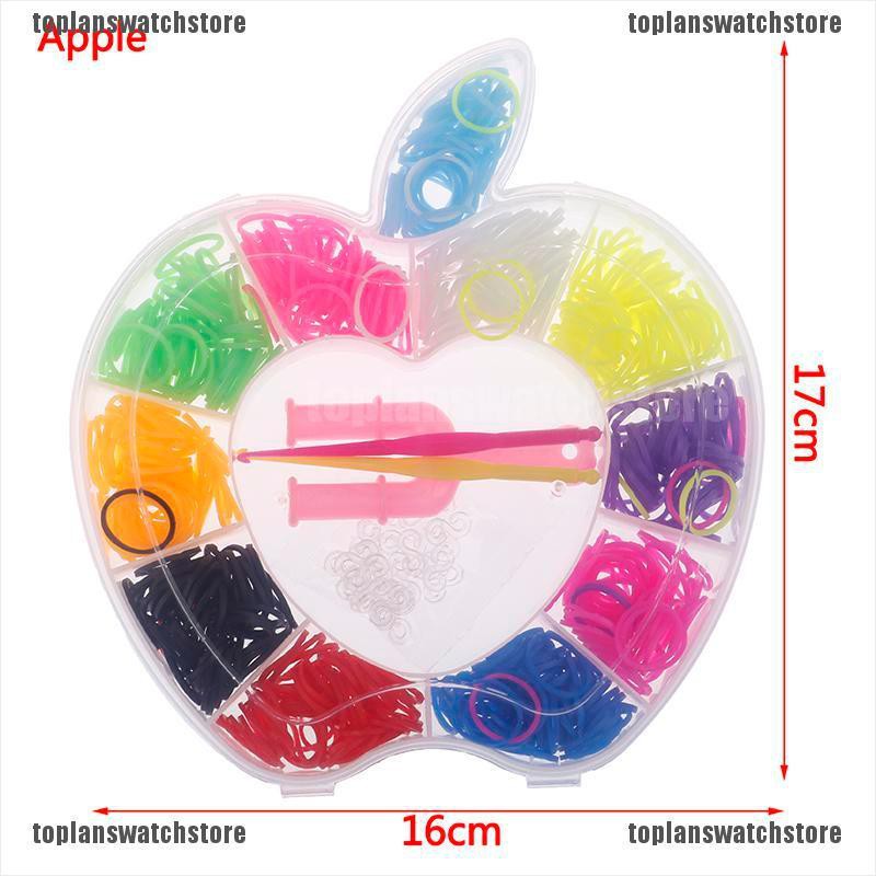 Set 600 Dây Cao Su Co Giãn Nhiều Màu Sắc Làm Vòng Tay DIY