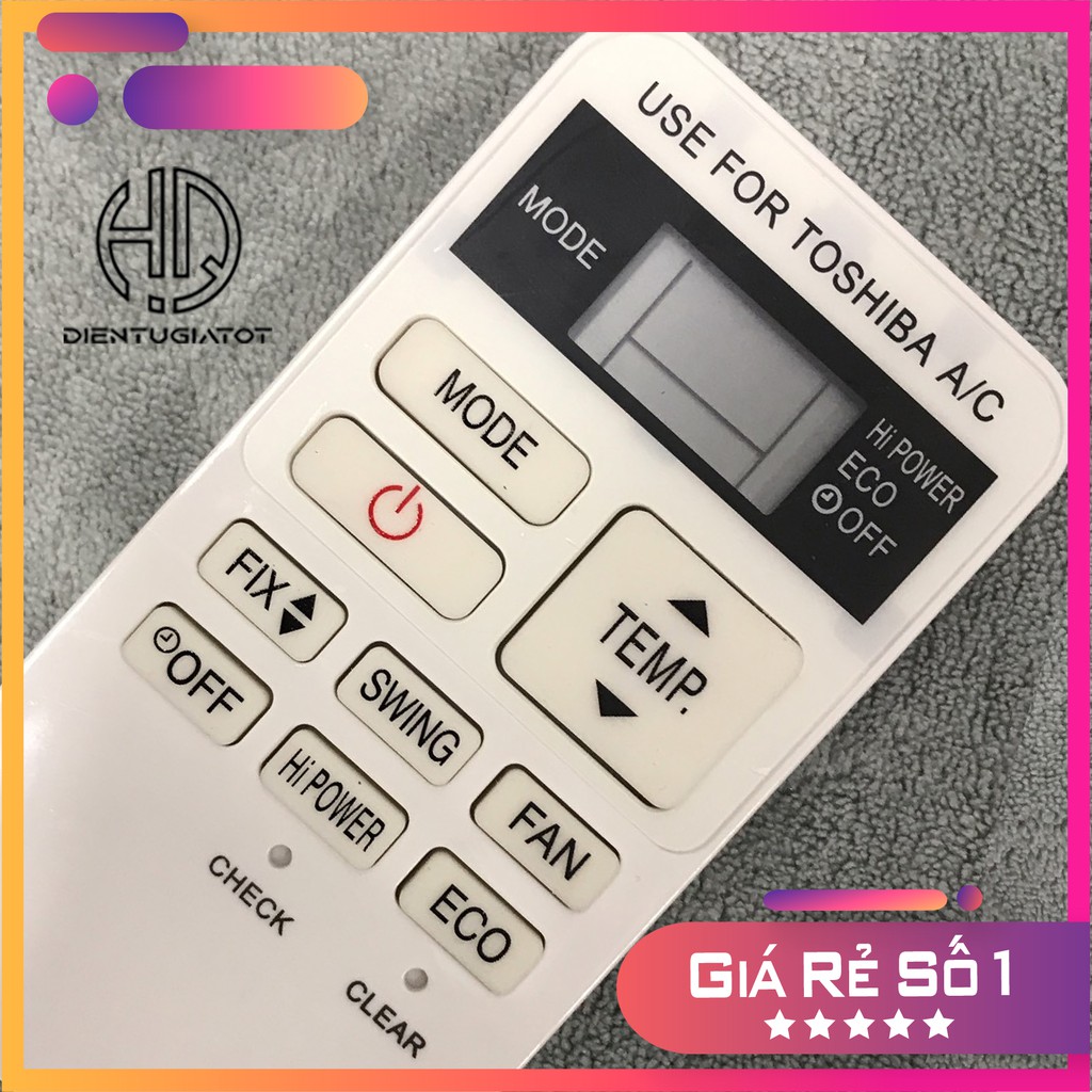 - BH 3 THÁNG - Remote điều khiển máy lạnh TOSHIBA RAS-07BKV-E  Inverter
