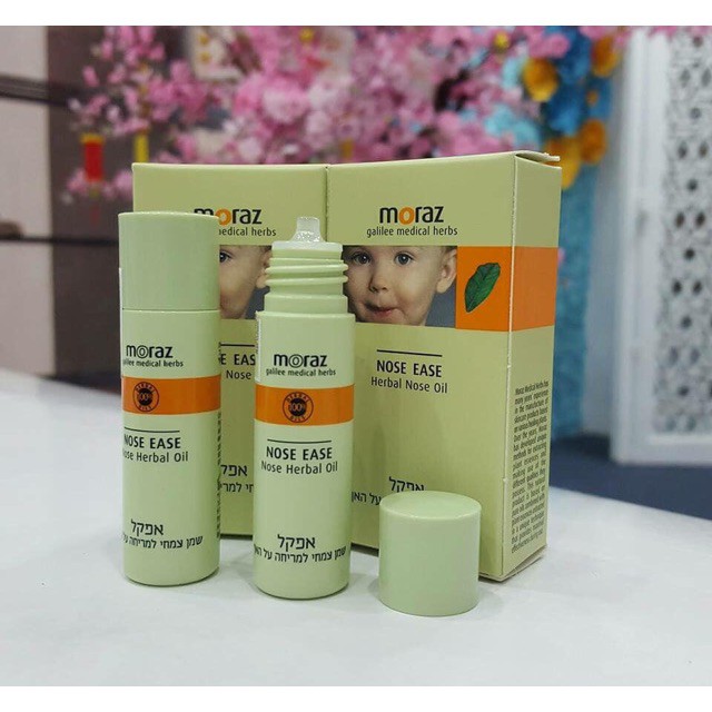 Dầu thông mũi chống cảm Moraz Nose Ease cho bé - Giảm ngạt mũi, sổ mũi cho bé