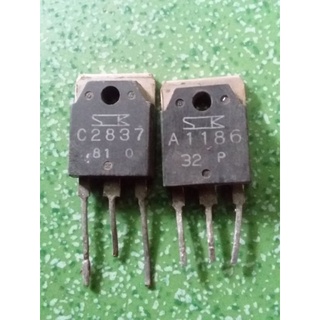 1ĐÔI TRANSITOR A1186,C2837 THÁO