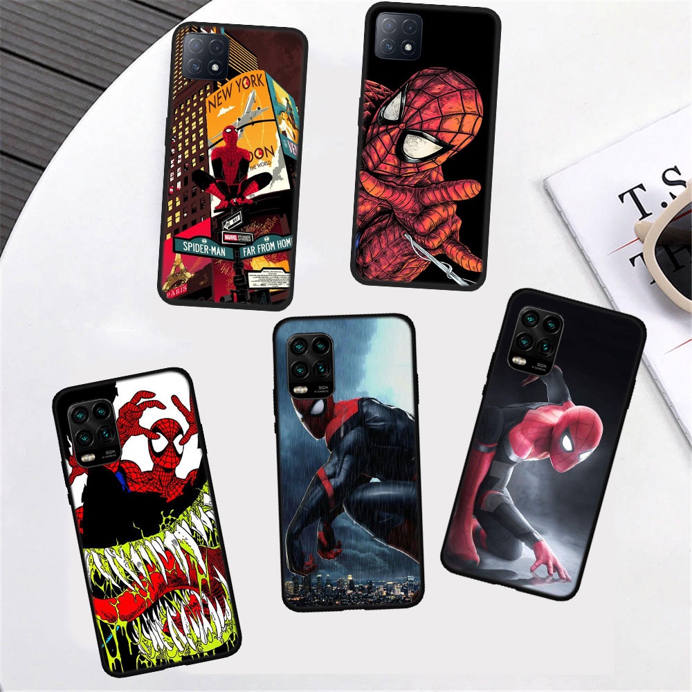 Ốp Điện Thoại Hình Spider Man Cho Oppo A93 A92 A91 A72 A56 A55 A54 A54S A53S A53 A52 A32 A16 A16S A15 A15S F15 LPS101