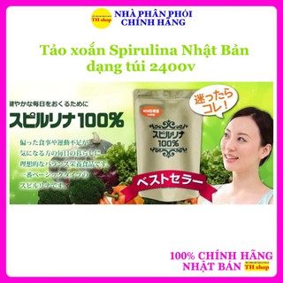 Tảo xoắn Spirulina Nhật Bản dạng túi 2400v