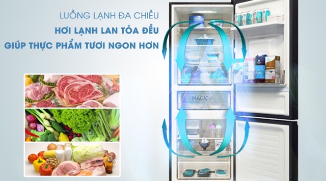 Tủ lạnh Aqua Inverter 288 lít AQR-IW338EB BS Mẫu 2019(Miễn phí giao tại HCM-ngoài tỉnh liên hệ shop)