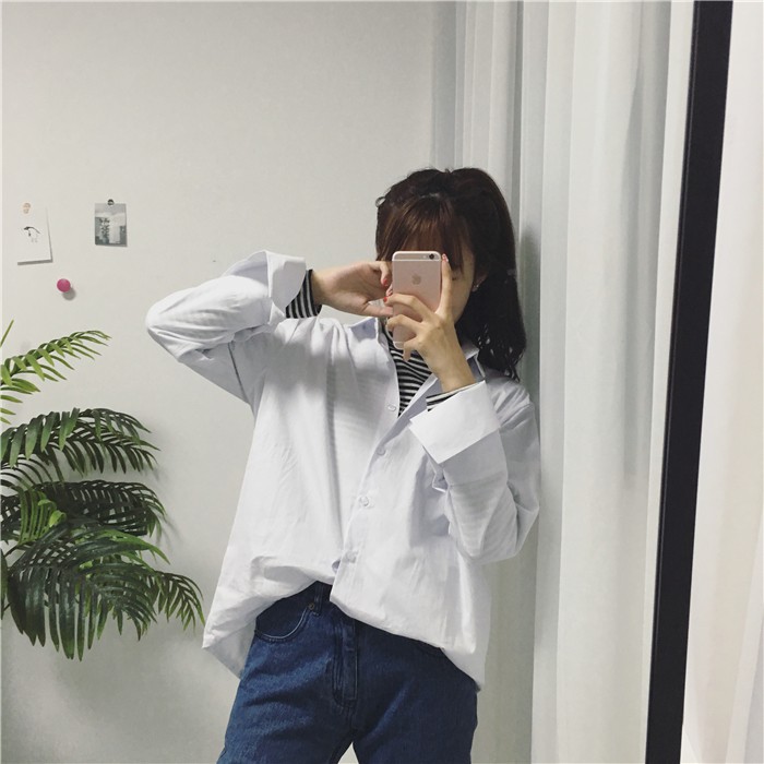 Áo sơ mi nữ Áo sơ mi sọc ngang Áo cotton chất lượng cao Giao hàng nhanh | BigBuy360 - bigbuy360.vn