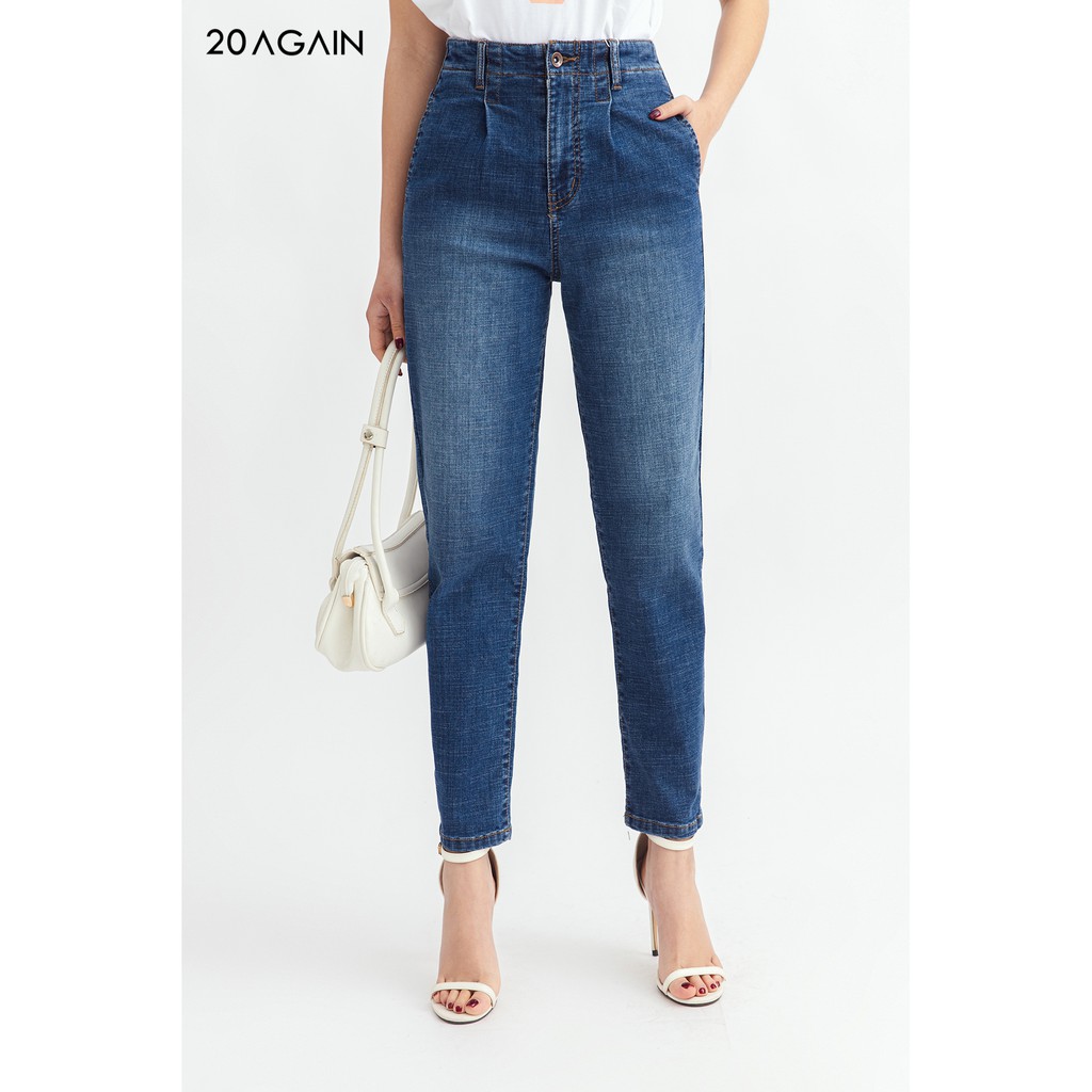 Quần jean baggy chiết ly QBA0065 20AGAIN