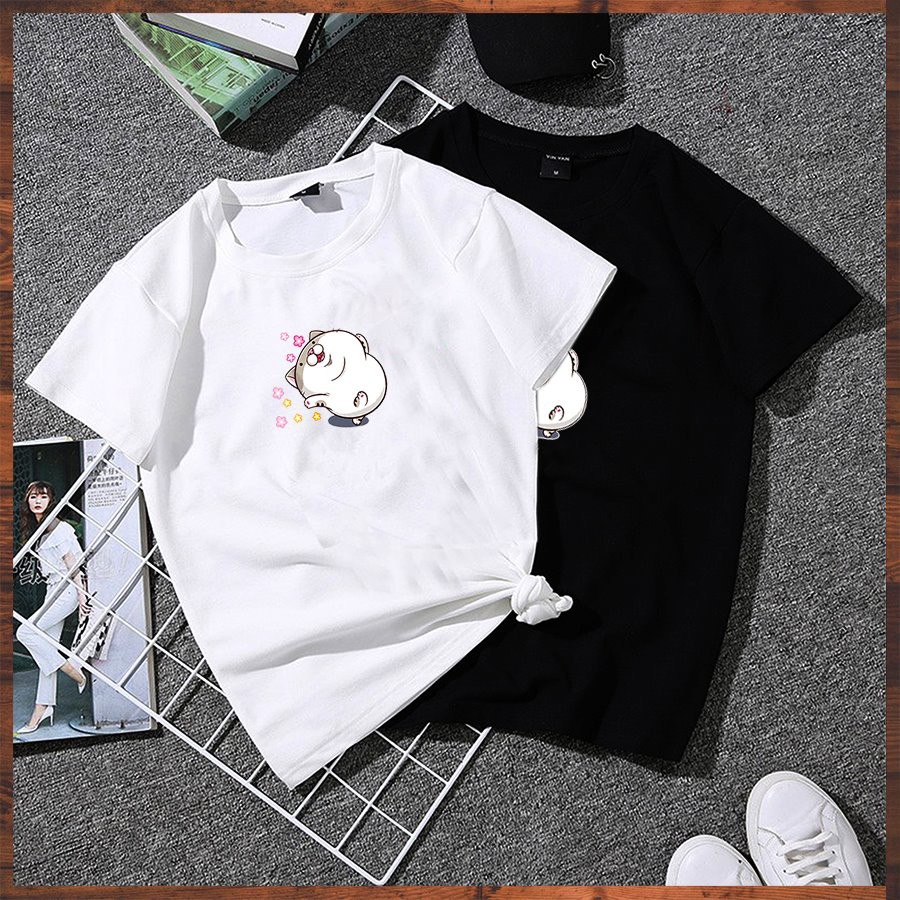 Áo thun form rộng tay lỡ ami bụng bự dễ thương vải dày mịn 2020TN1080