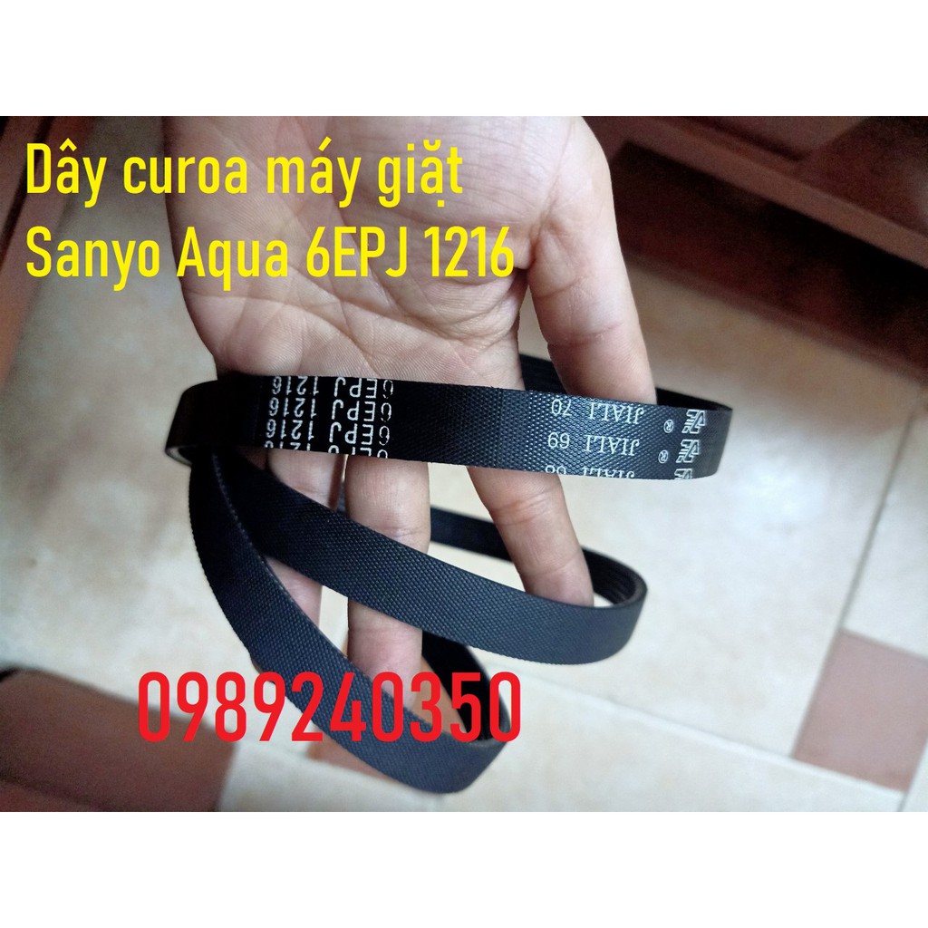 Dây curoa máy giặt cửa ngang Sanyo Aqua 1216 (6EPJ)