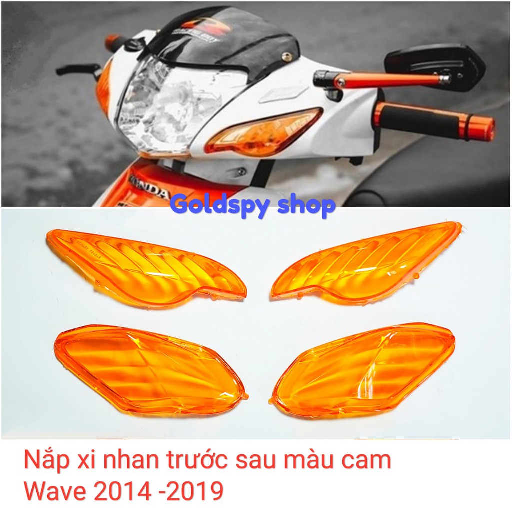 Nắp xi nhan cam trước sau xe Wave 2014 - 2020 ( giá 1 đôi )