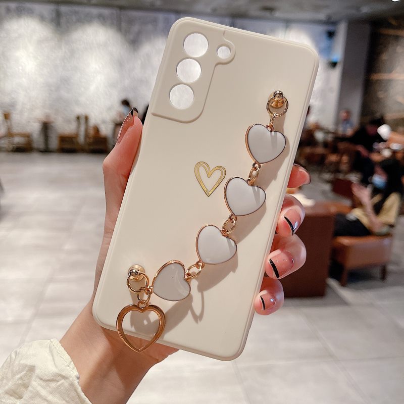 Ốp Điện Thoại Dễ Thương Có Dây Vòng Tay Cho Samsung S22 S21 Plus Note 20 Ultra S20 FE A52 A72 A12 A42 A32 A51 A71