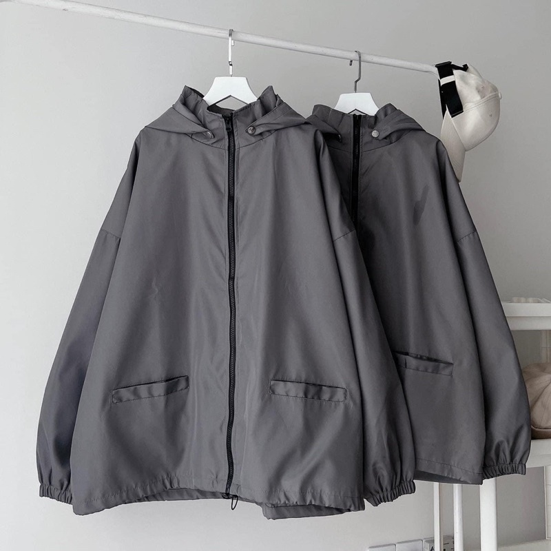 Áo khoác Dù form rộng unisex TAG LOGO  màu XANH/RÊU/XÁM ❤️ Nam nữ unisex ❤️