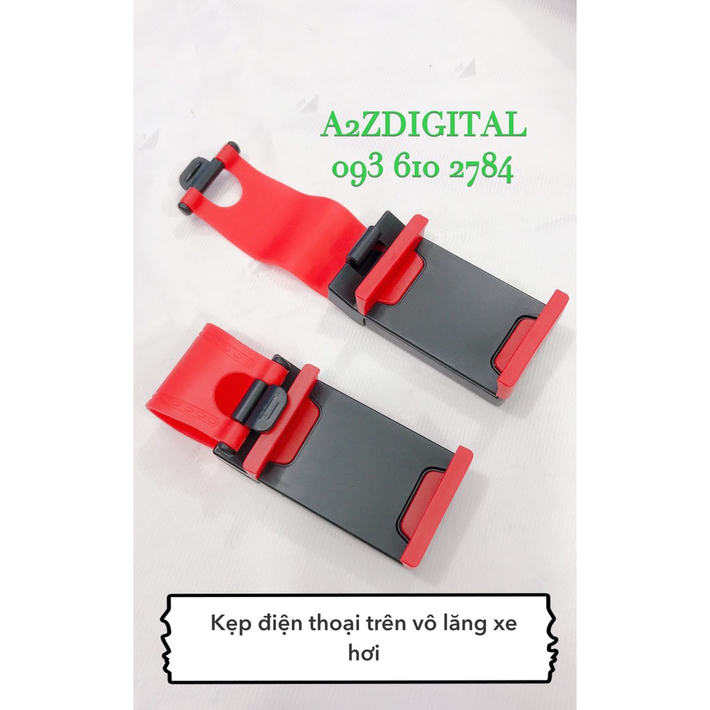 GIÁ ĐỠ, KẸP ĐIỆN THOẠI GẮN TRÊN VÔ LĂNG XE HƠI - ÔTÔ QY1