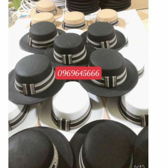 Nón dạ/nỉ vành nhỏ đai dior siêu sang chảnh