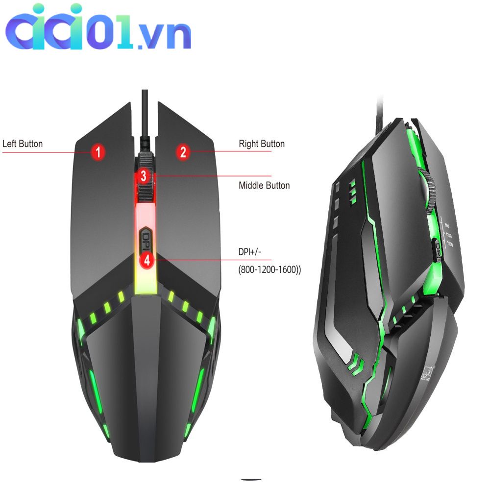 Chuột chơi game có dây S200 thiết kế 4d phù hợp cho sử dụng tại nhà và văn phòng