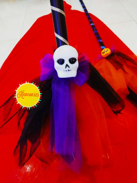 Chổi phù thủy siêu xinh. Hoá trang Halloween