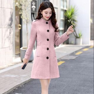 ÁO KHOÁC DẠ CỔ TRỤ 5 NÚT CAO CẤP