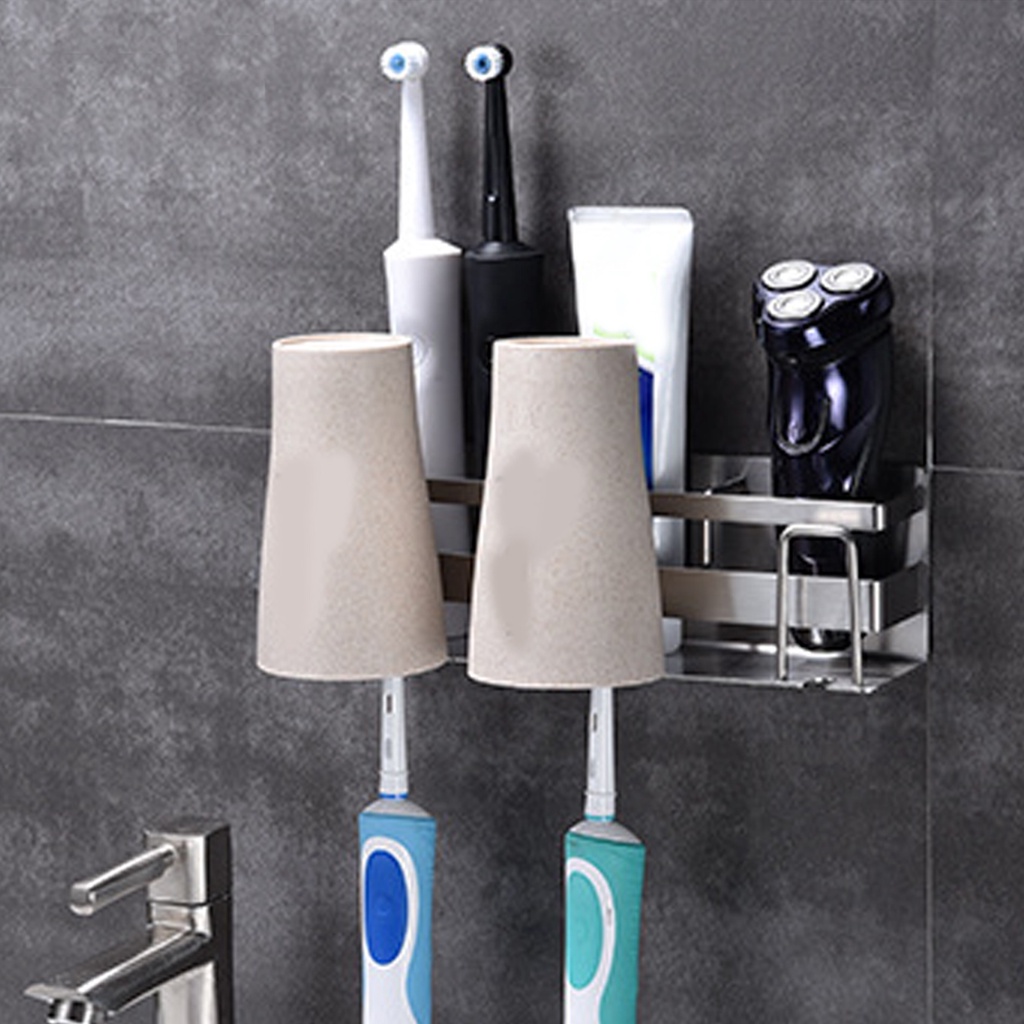 Oxygen072 Giá đỡ bàn chải đánh răng bằng Thép không gỉ gắn tường Trong dòng Thép không gỉ 3 người Thông số kỹ thuật Treo Bộ lưu trữ Bàn tường