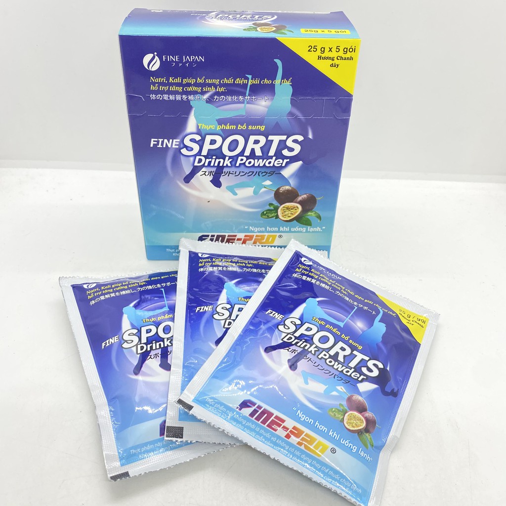 Bột Pha Nước Uống Bù Nước Và Chất Điện Giải  Fine Sports Drink Powder