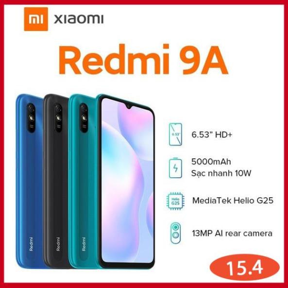 [Hot Sale] Điện thoại Xiaomi Redmi 9A Giá tốt pin khủng,Đầy đủ phụ kiện bảo hành 18 tháng