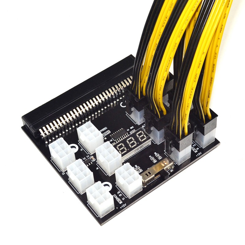 Bảng Mạch Chuyển Đổi Nguồn Điện Pci-E 12x6pin 12v