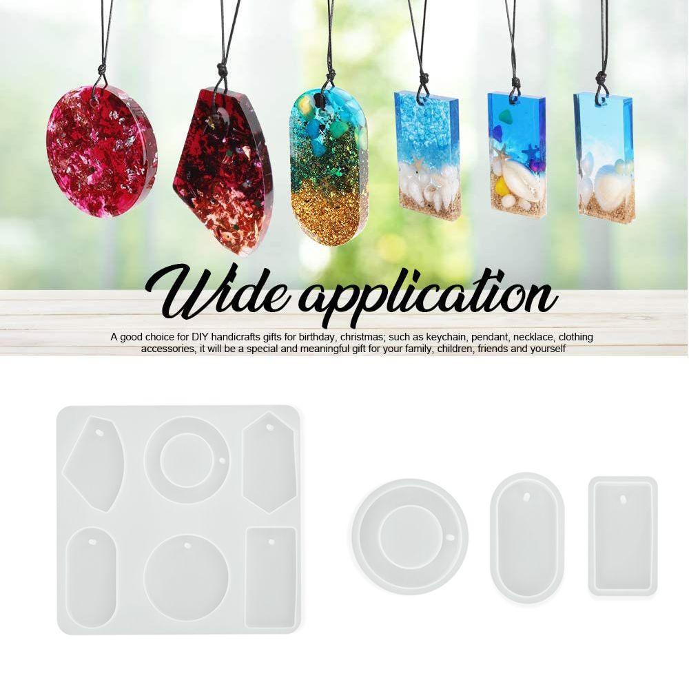 Khuôn Làm Mặt Vòng cổ Bằng Đất Sét Resin UV DIY
