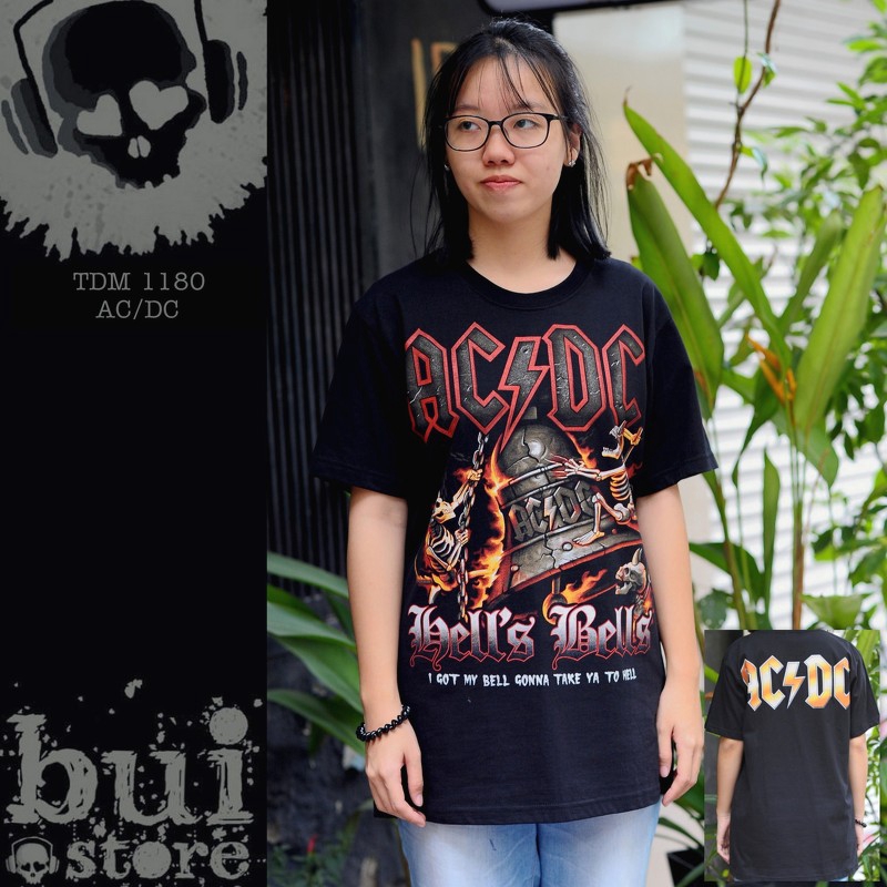 Áo Rock band tee: áo phông 100% cottong - hàng Thái Lan - ACDC TDM 1180