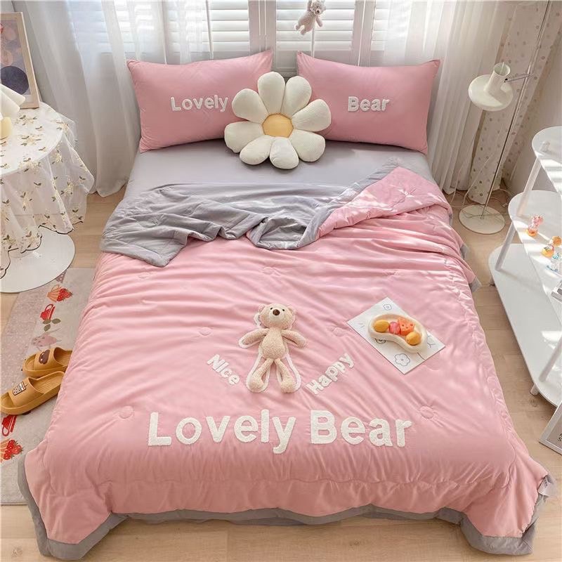 Bộ ga gối chăn trần hè đũi rất mềm msij , thoáng mát ,an toàn