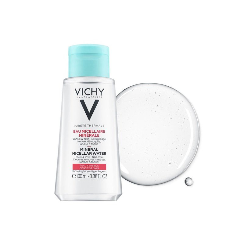 Nước Tẩy Trang Vichy Cho Da Nhạy Cảm Pureté Thermale Mineral Micellar Water for Sensitive Skin 100ml
