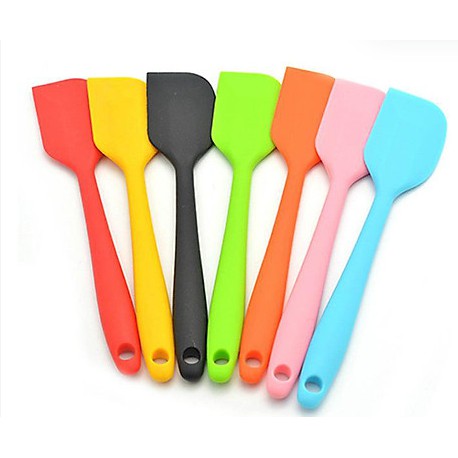 Phới trộn bột  Spatula silicon chịu nhiệt màu sắc, đúc liền dùng để đánh bột (giao màu ngẫu nhiên)